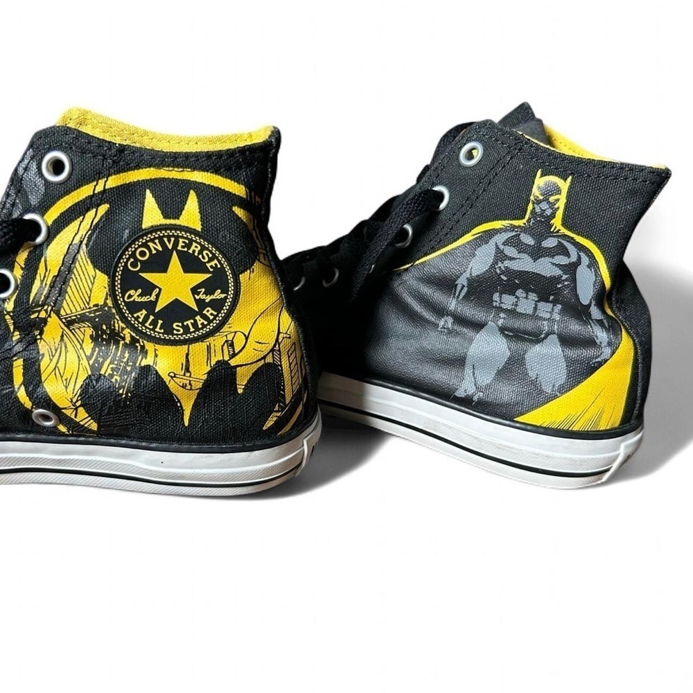 RARE! DC Batman 75th Anniversary Converse Chucks All Stars Youth Sz 3 –Like New - Picture 3 of 9
